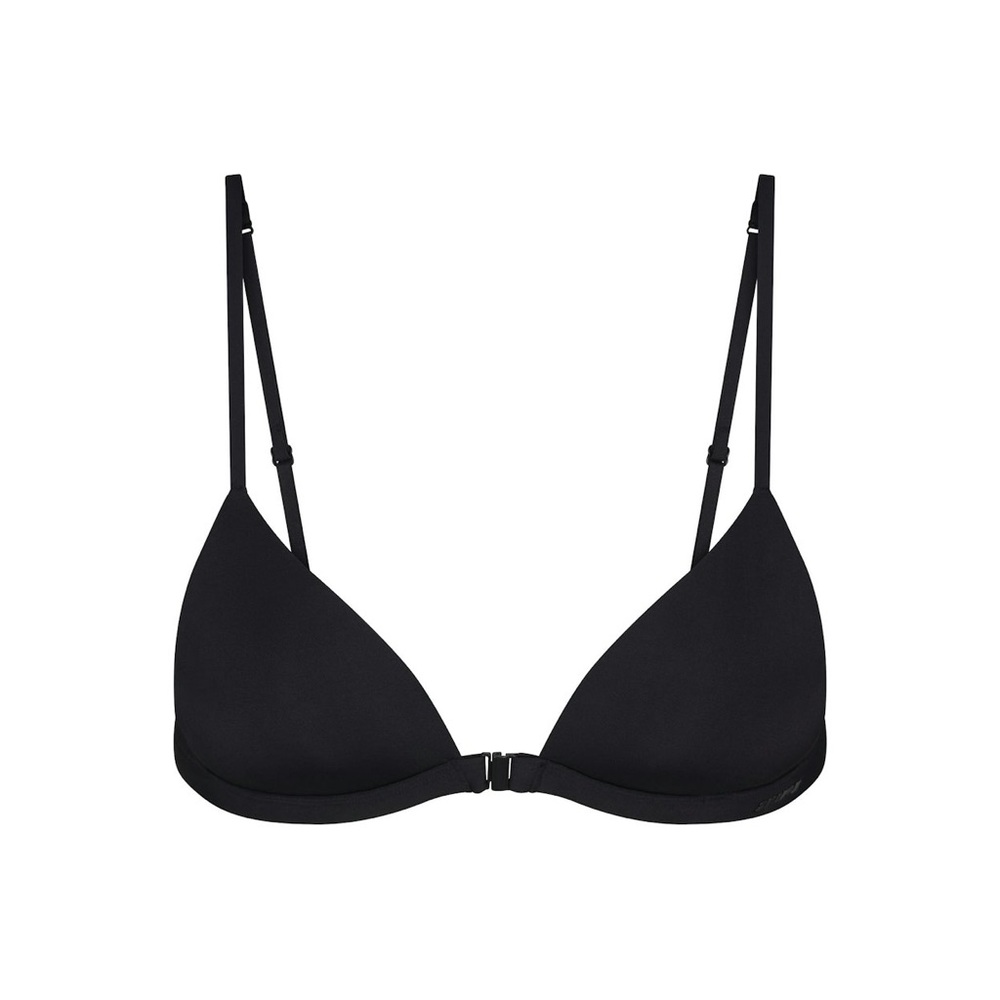 NWT SKIMS Black Front-Close Plunge Push Up Bra Bikini Style - Picture 4 of 7